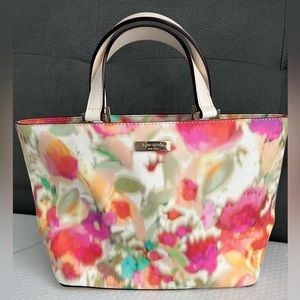 Kate Spade Handbag Tote Spring Flowers Pink